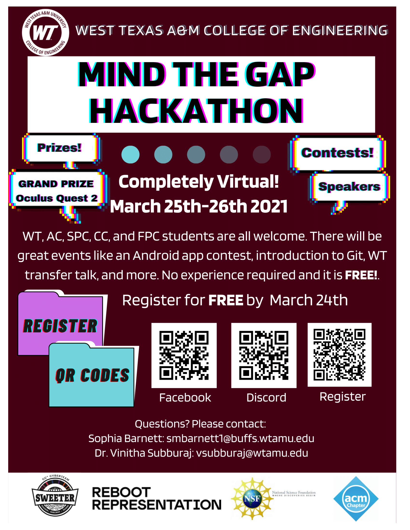 Virtual_Hackathon_2021_Flyer West Texas A&M