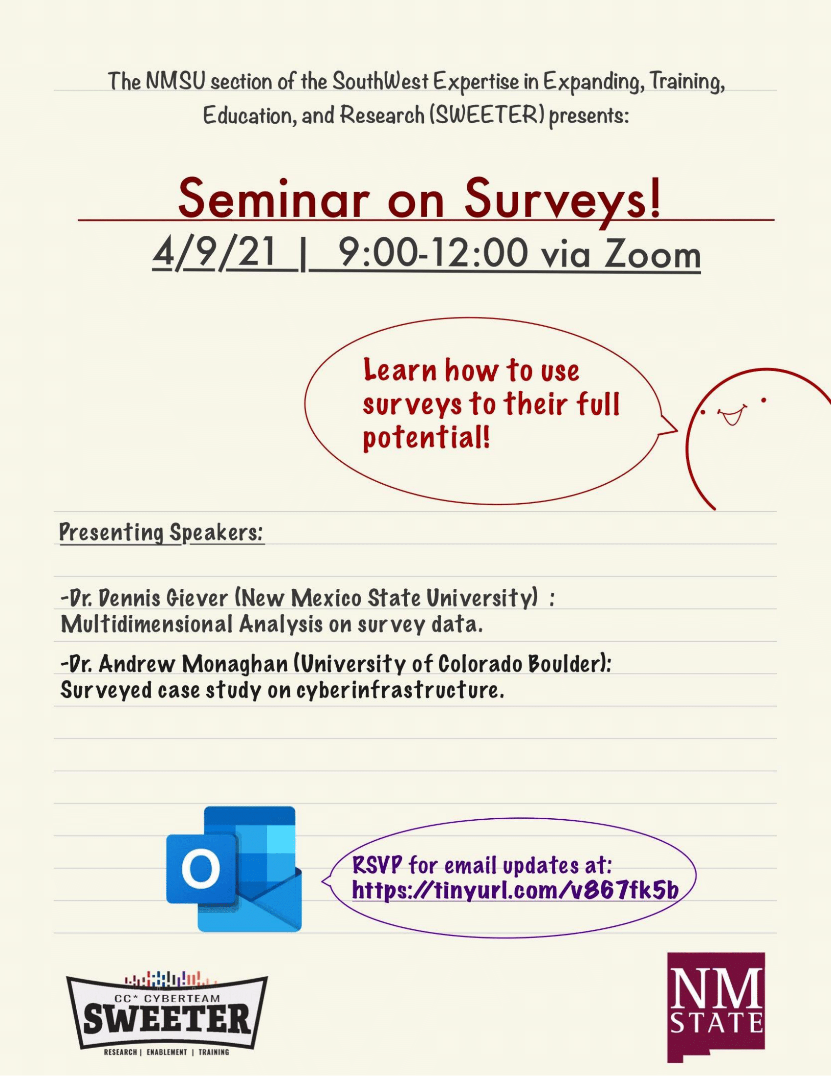 NMSU Zoom link for Seminar on Surveys