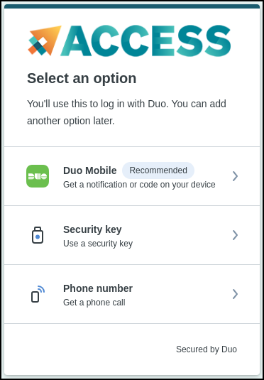 access-duo-options