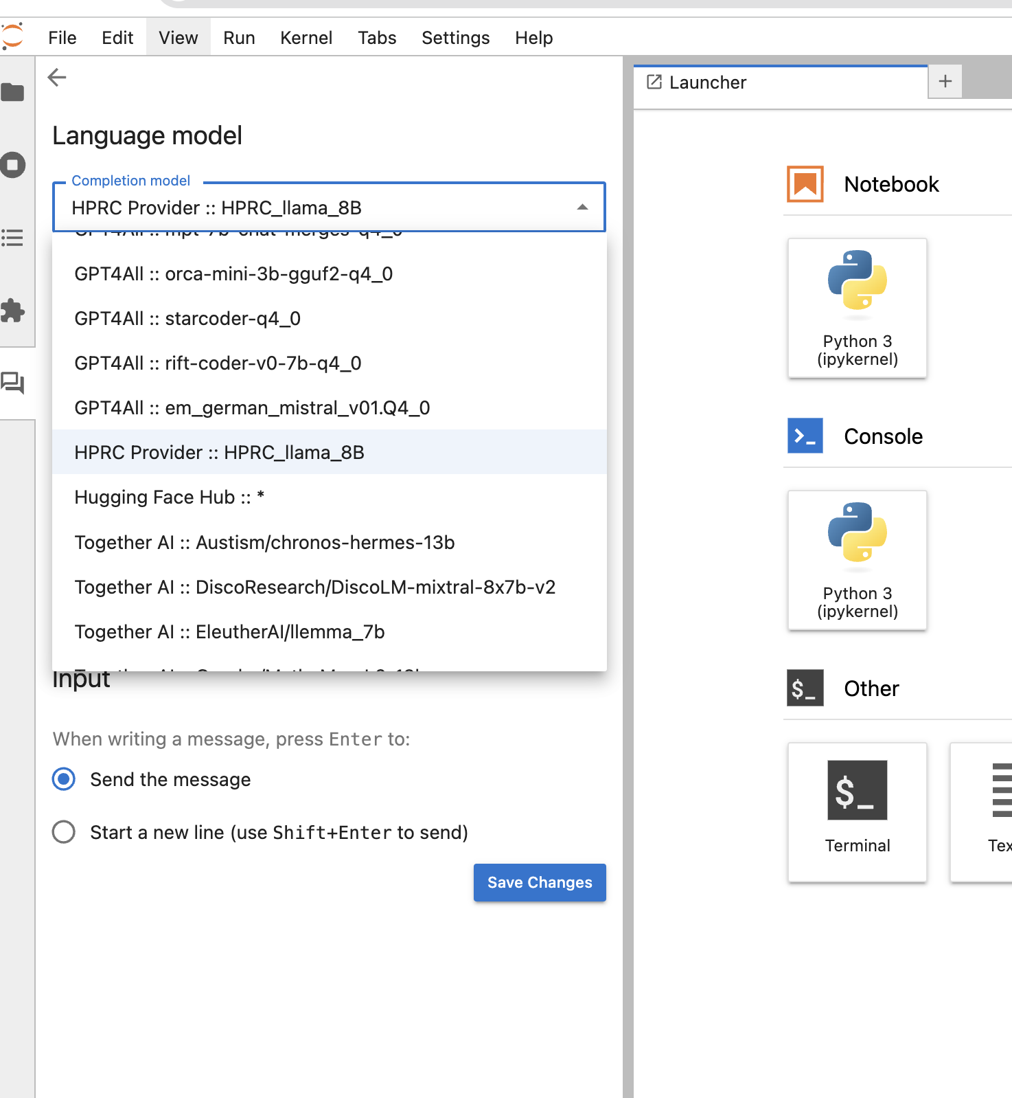 Jupyter AI provider